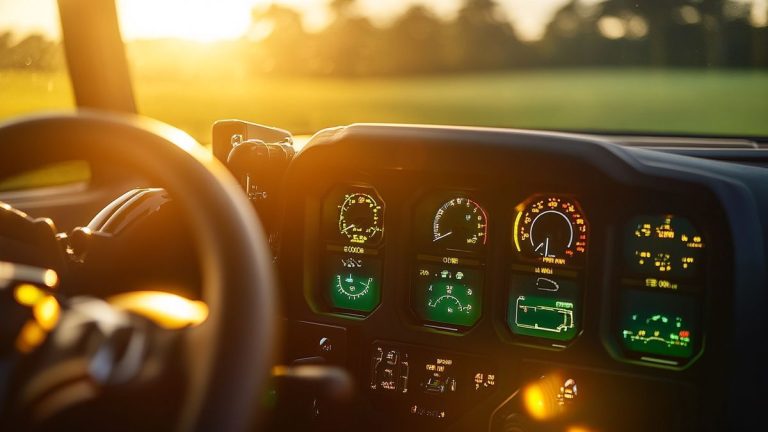Décrypter les voyants du tableau de bord d'un tracteur John Deere